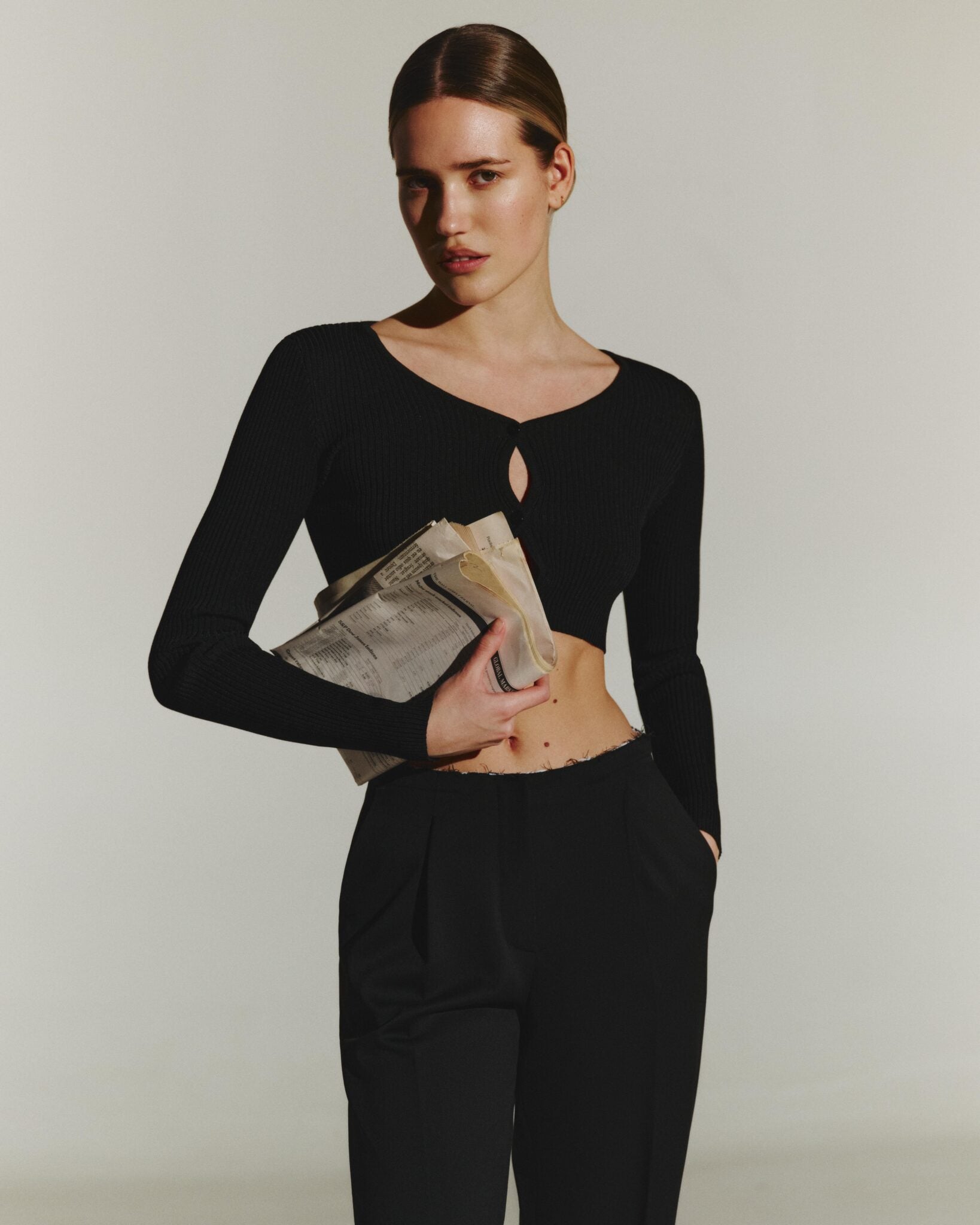 Kitty top in black