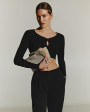 Kitty top in black